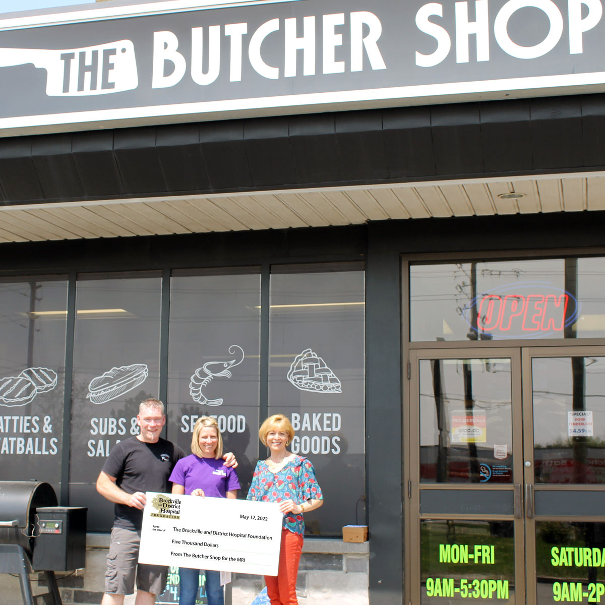 THE BUTCHER SHOP INC. FINDS A COOL WAY TO SUPPORT BROCKVILLE GENERAL HOSPITAL