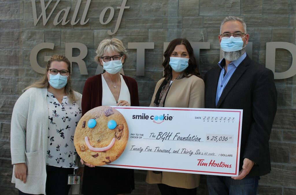 Tim Horton’s 2021 Smile Cookies raise $25,036.60