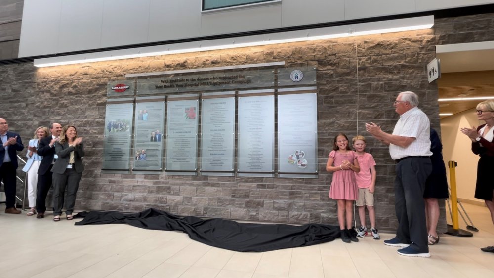 Brockville & District Hospital Foundation Unveils Donor Wall in Honor of Contributors to the 'Your Health, Your Hospital' MRI/Equipment Campaign