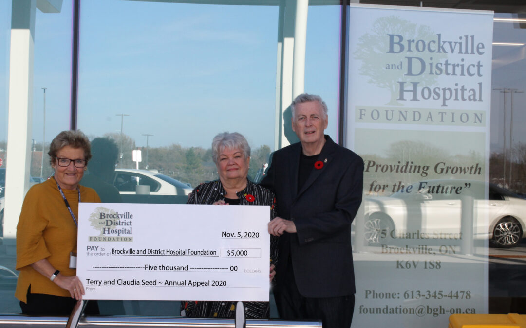 The Brockville & District Hospital Foundation’s Annual Appeal Gets a $5,000 Donation Kick Start From