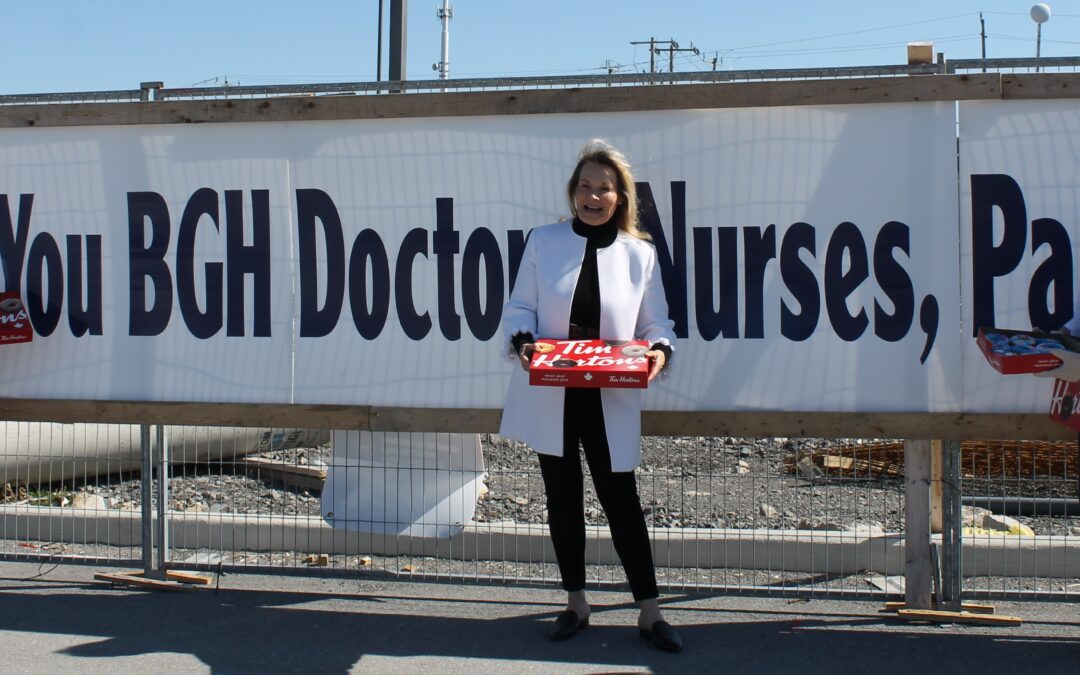 Brockville Residents, Catherine & John MacDonald, Treat BGH Staff to Tim Horton’s Nova Scotia