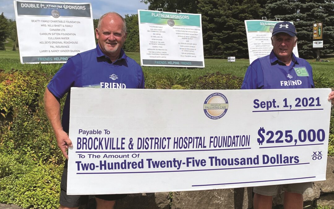 The 28th Annual Friends of Palliative Care Golf Days Raises $225,000 for Brockville General Hospital’s Palliative Care Program