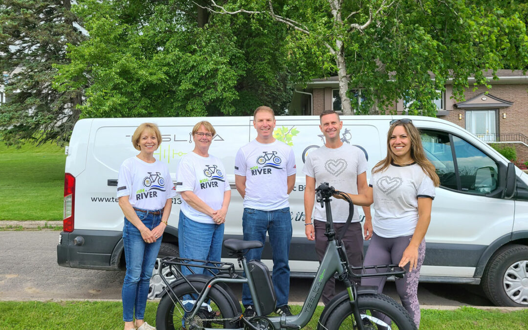 Teslica Ottawa Presents Inspire E-Bike to Winning Ride the River Participant